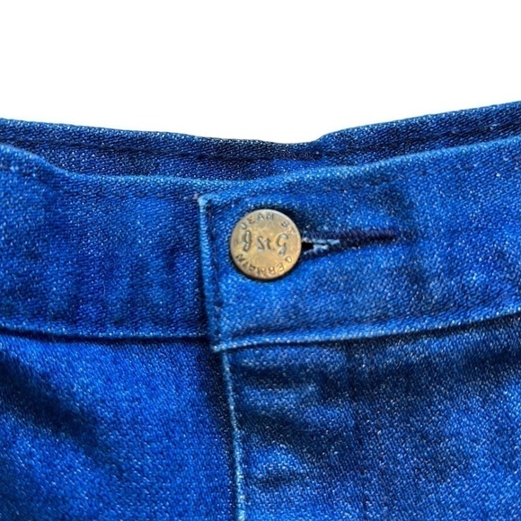 Jean St. Germain Vintage Blue Denim High Rise Straight Jeans - Size 14 - Picture 5 of 11